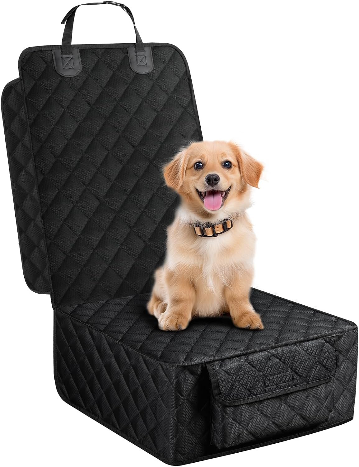 Front Seat Cover for Dogs with Side Flaps, Pet Car Seat Protector