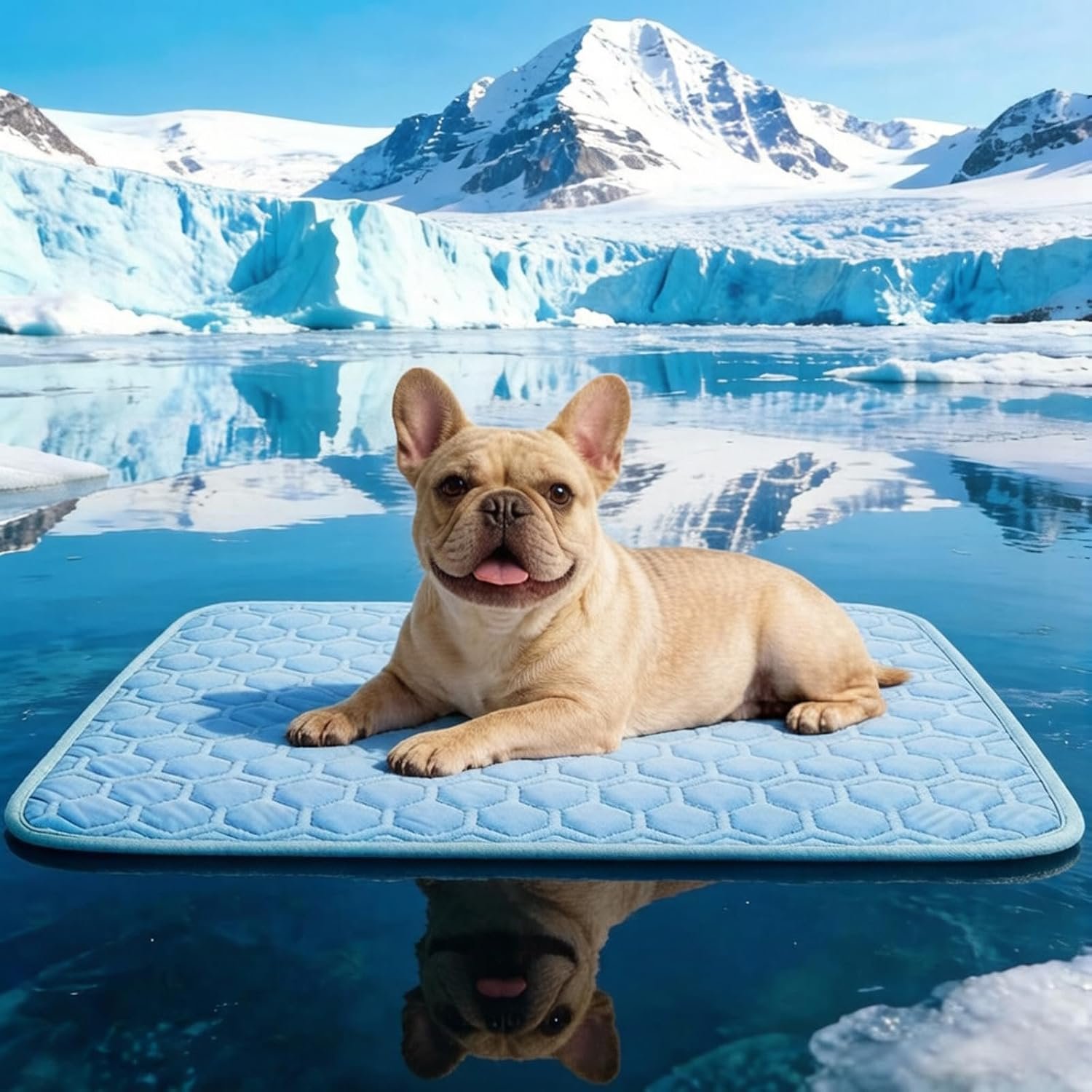 SISROL Arc-Chill Cooling Mat for Dogs & Cats, Anti-Slip Washable Cool Pad
