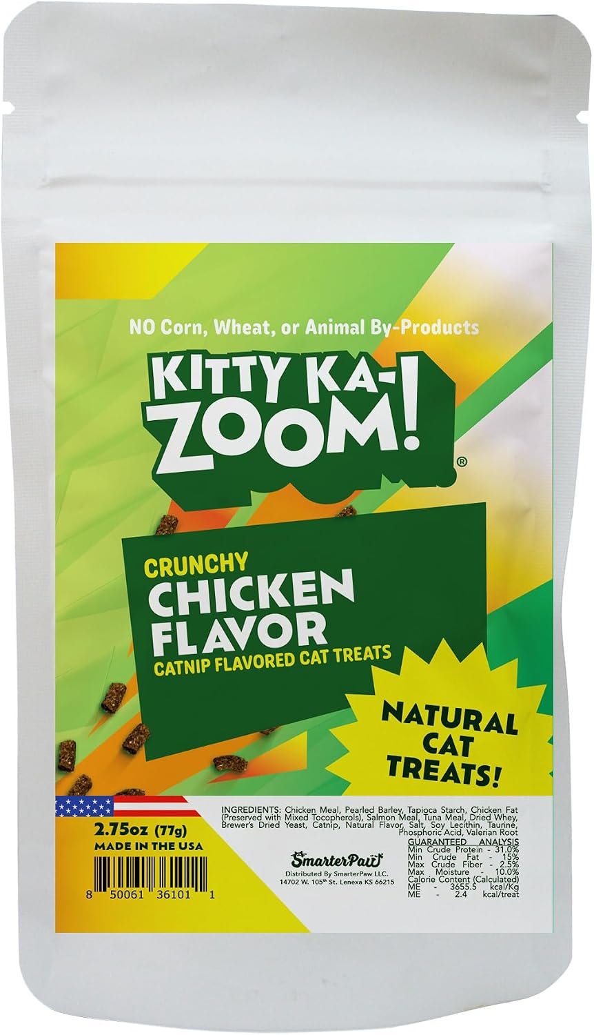 Crunchy Chicken Cat Treats with Catnip | Low Cal Treats