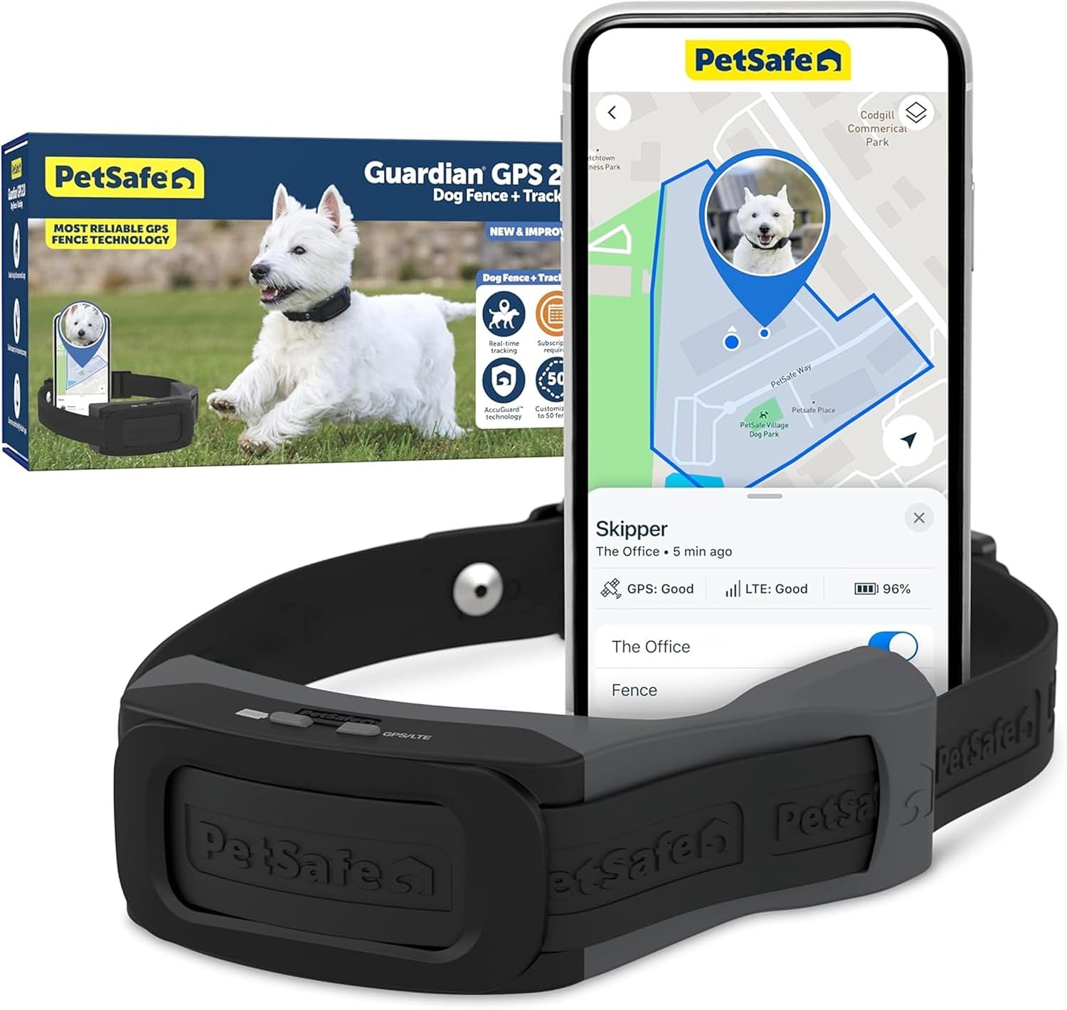 PetSafe Guardian GPS 2.0 Dog Fence + Tracking, 1/2 Acre or More