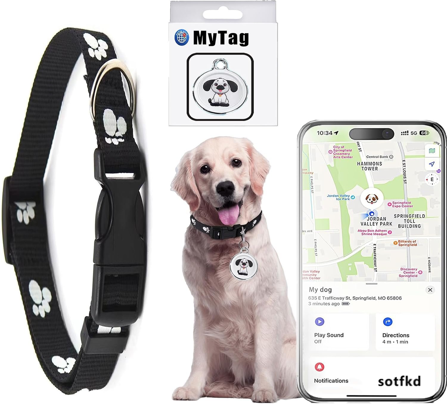 Dog Tracker-GPS Dog Collar-GPS Tracker for Dogs-Pet Tracker
