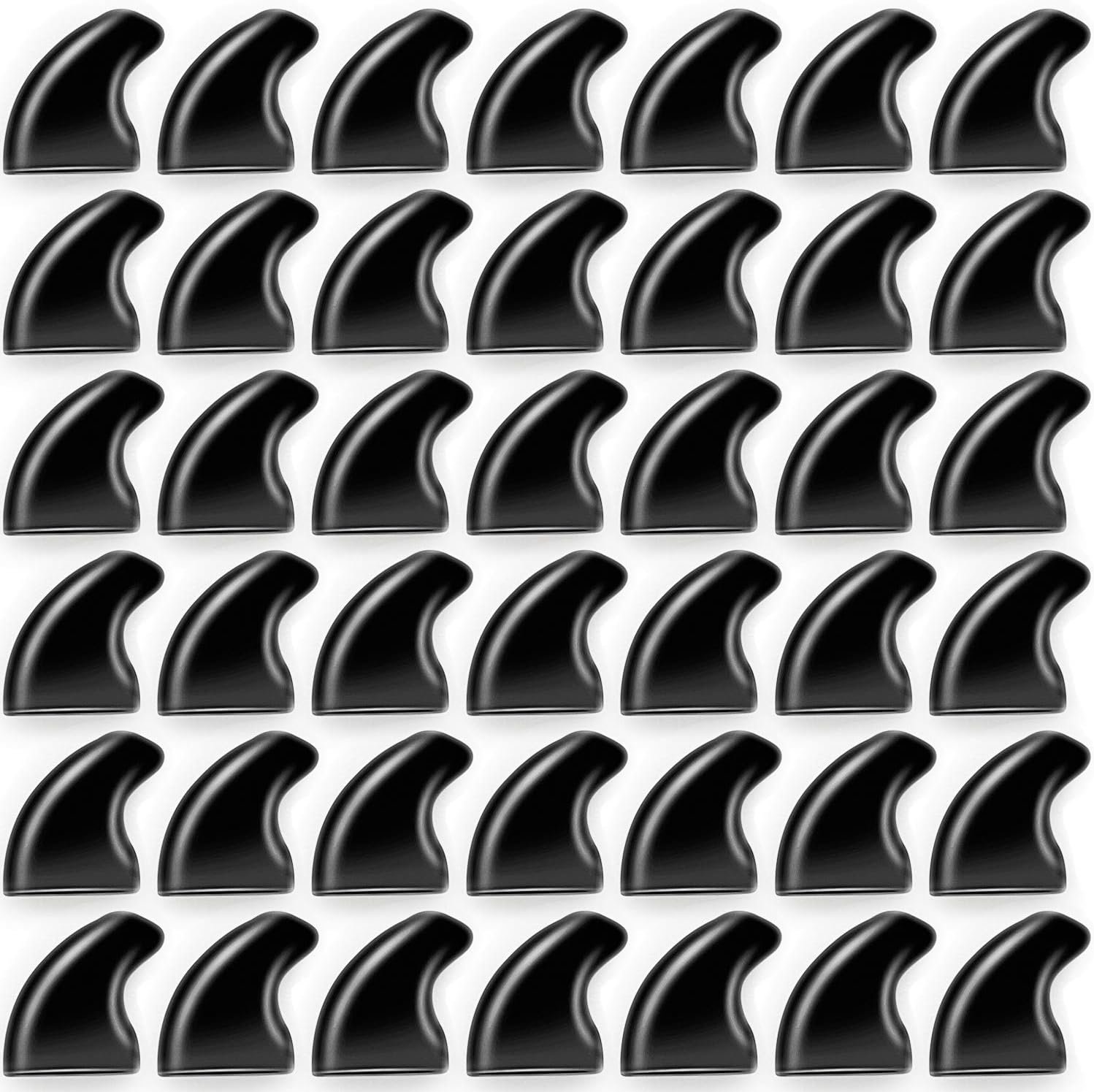 YMCCOOL 100pcs Cat Nail Caps Black Cat Paw Covers Kitten Nail Caps Pet Tips with Adhesives and Applicators Medium
