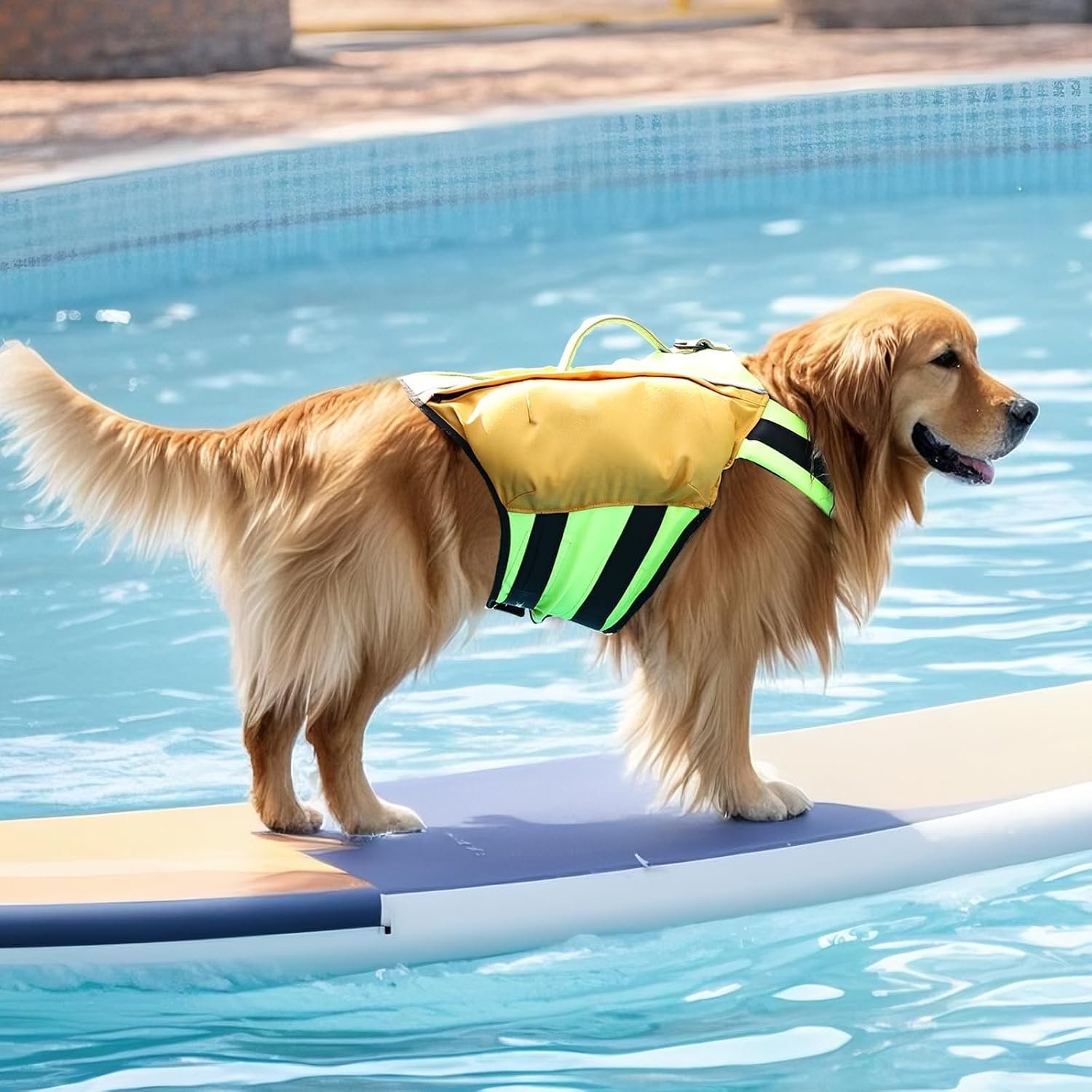 Dog Life Jacket, Adjustable Reflective Vest-Orange, Size A
