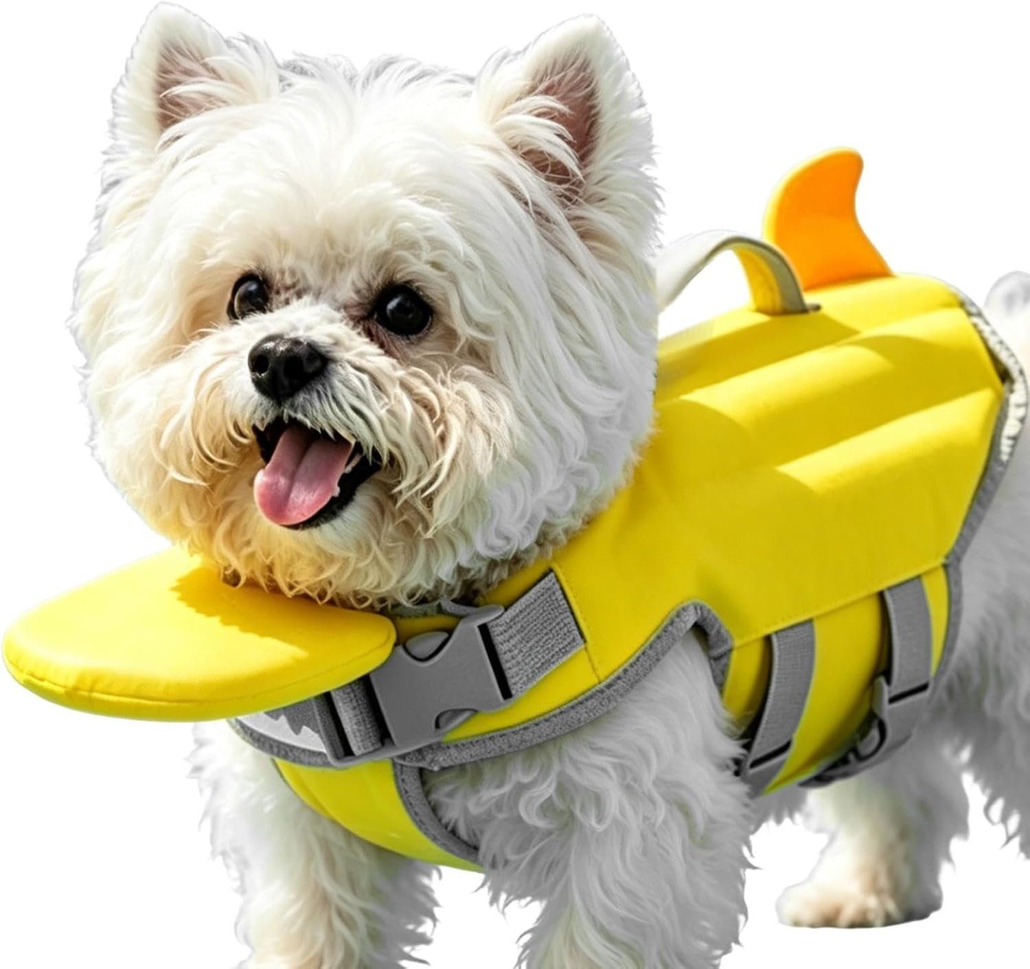 Dog Life Jacket, High Buoyancy Dog Swim Vest with Chin Rest