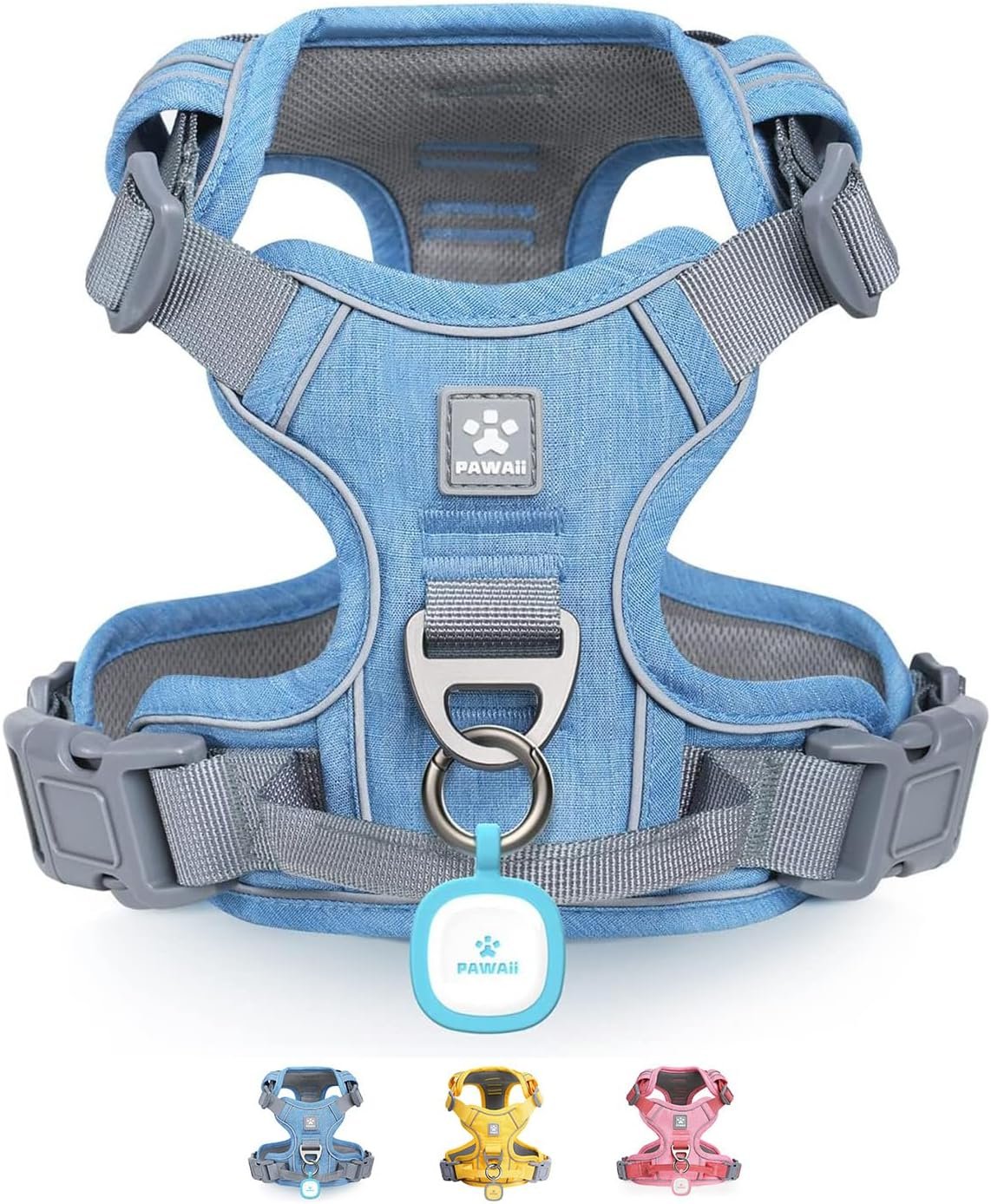 Pawaii No Pull Dog Harness with Pet ID Tag, Reflective Vest