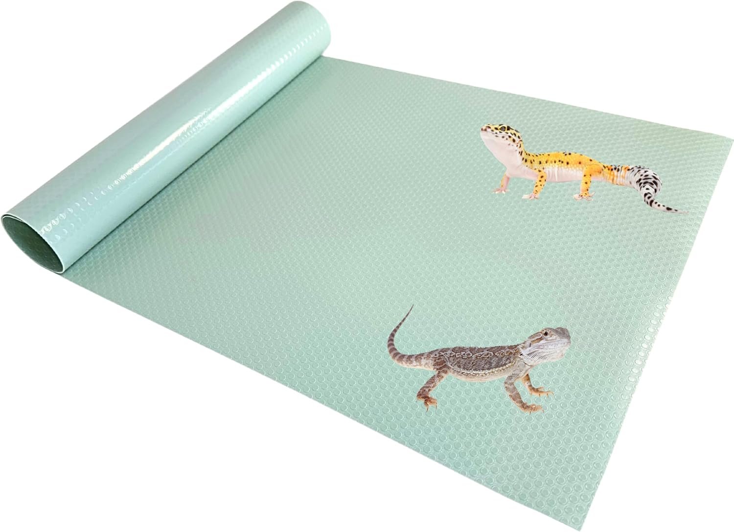 Tank Liner, 17.7″ x 59″, Bearded Dragon Gecko, Turquoise
