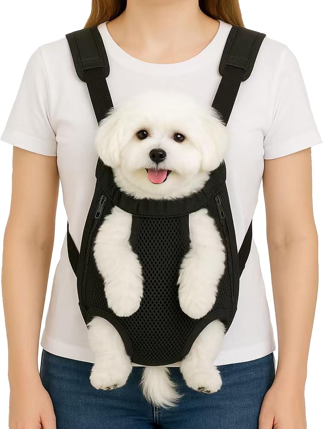 Mosago Dog Backpack Carrier, Front Chest Carrier for Small Dogs 7-11 lbs