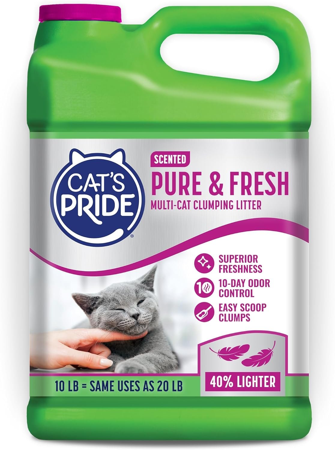 Cat’s Pride Pure & Fresh Scented Clumping Litter 10lb
