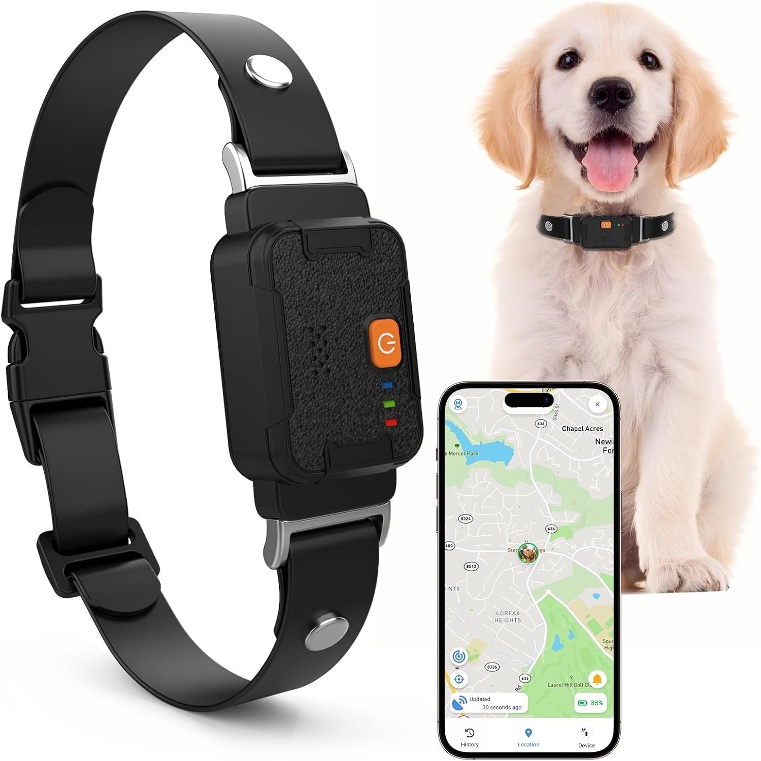 GPS Pet Tracker for Dogs and Cats with Real Time Tracking