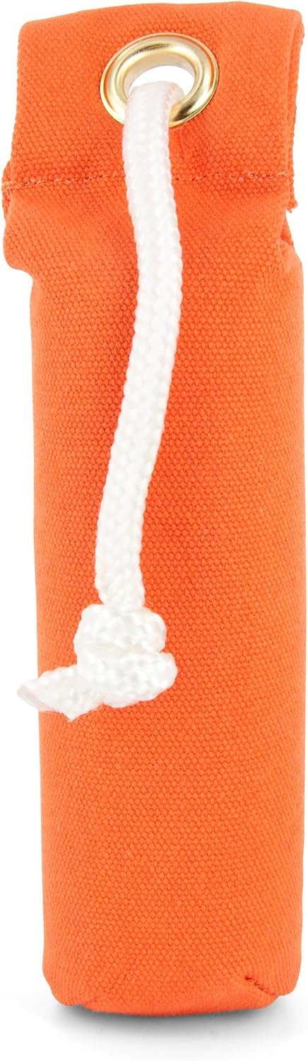 SportDOG Canvas Dummy, Orange, Puppy Size 2.25 inches x 8.5 inches | Weighted Canvas Fetch Dummy Holds Game Scent, Floats for Water and Land Training, Durable Build for Hard Use
