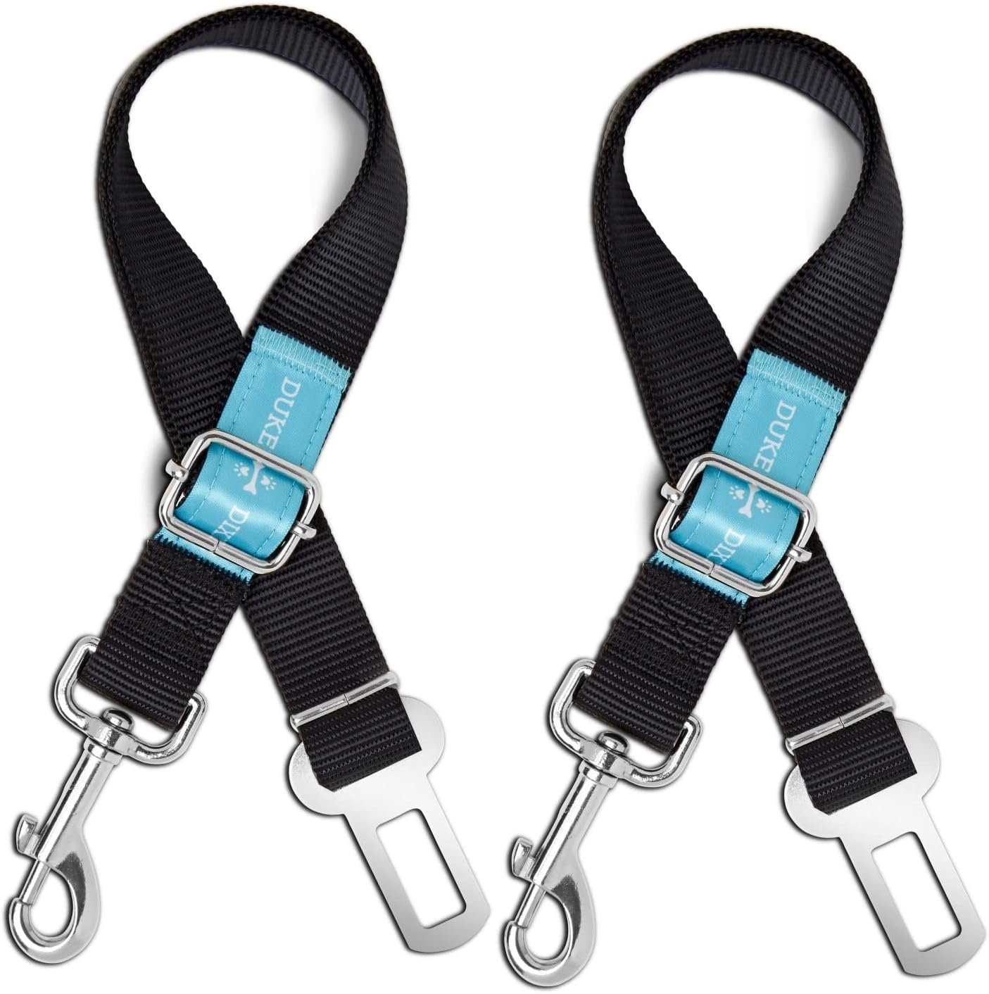 Dog Seat Belt Pet Dog Cat Car Seatbelt Safety Tether – 2 Pack – Adjustable Harness Belts Pet Leash – Heavy Duty Nylon Seatbelts – Universal Fit Cars Truck SUV