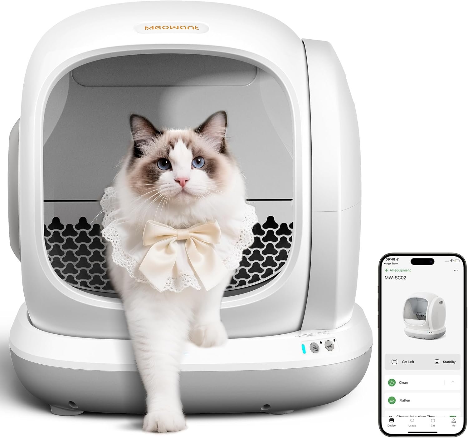Meowant 75L Extra Large Automatic Litter Box Self Cleaning