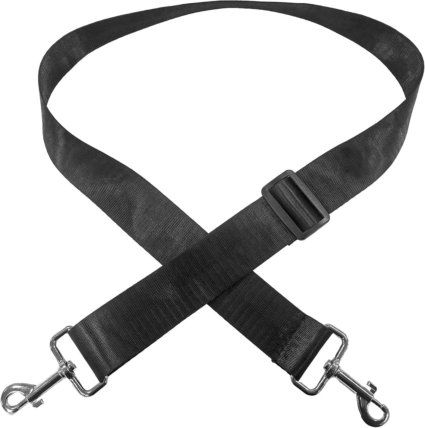 Vivifying Dog Car Seat Replacement Strap, 26-46.5 Inch Headrest Belt, Black
