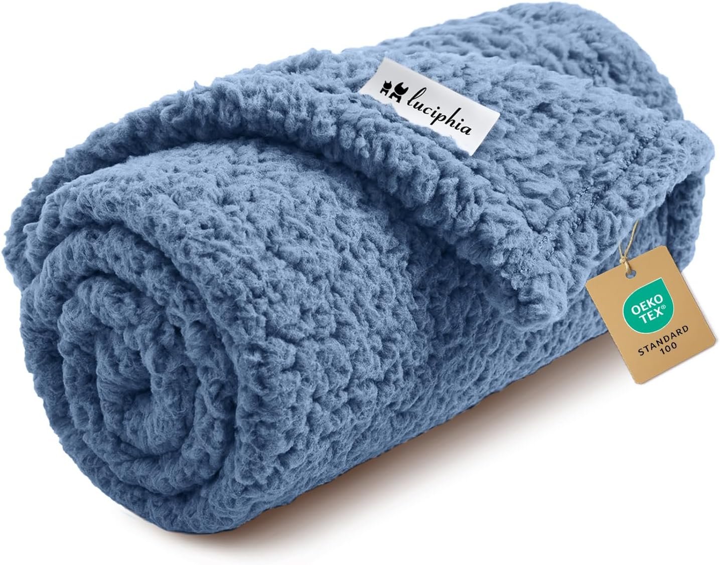 Luciphia Ultra Soft Sherpa Fleece Dog Puppy Cat Blanket for Small Pets