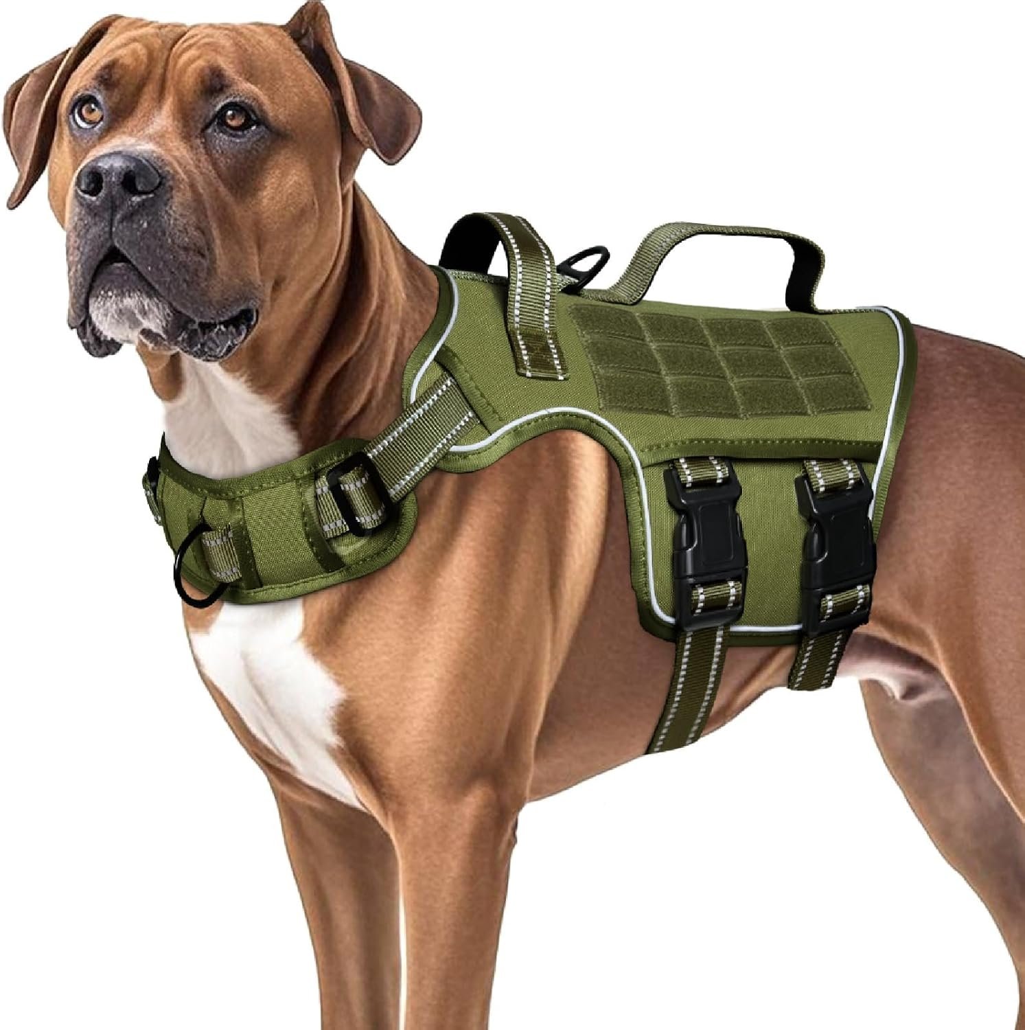 Dog Harness for Large Dogs, No Pull Tactical Vest with Front Clips