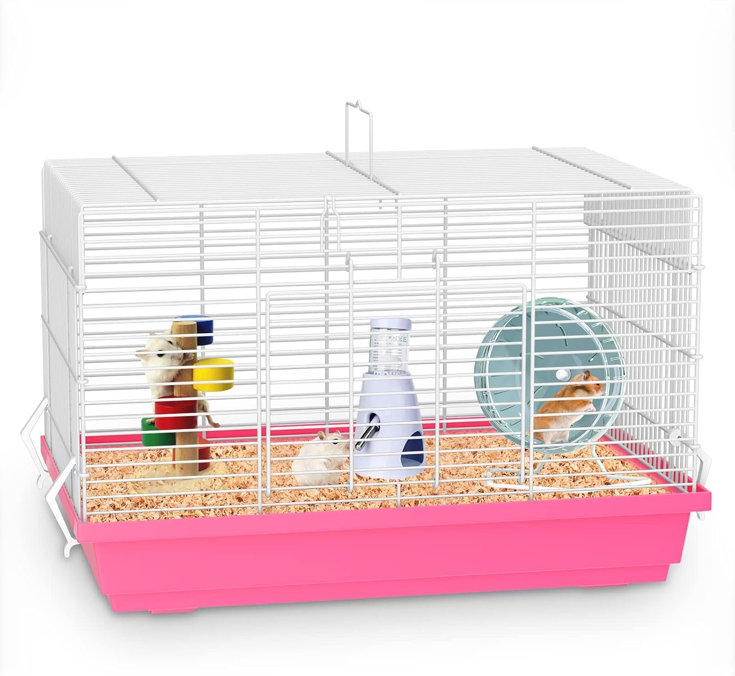 Hamster Cages, Small Animal Travel Cages – Ideal for Temporarily Transporting or Carrying Hamsters, Guinea Pigs, Rats, Parrots, Birds, Squirrels and Other Small Animals.