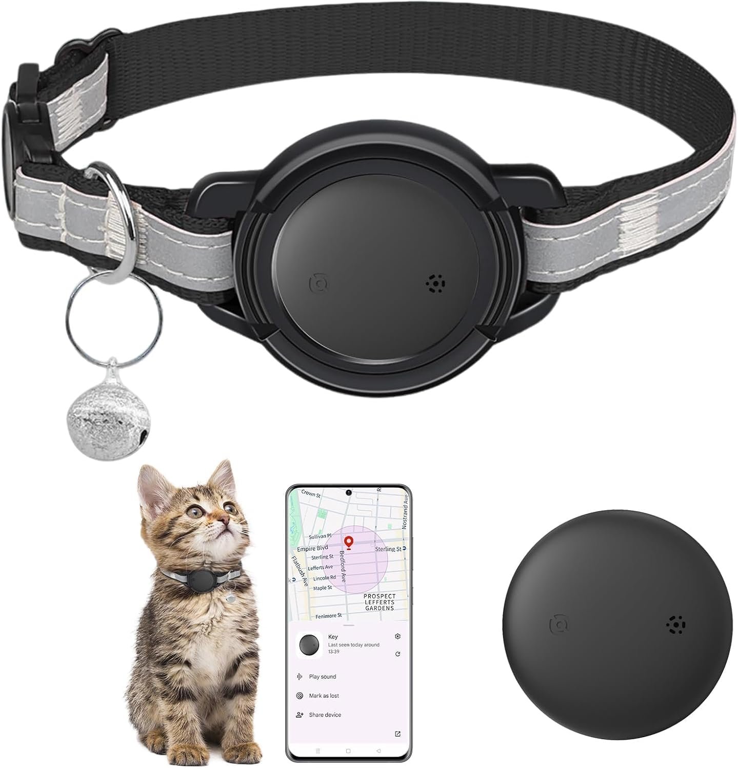 Google Cat GPS Tracker Collar (Android Only) Smart Cat Activity Tracker