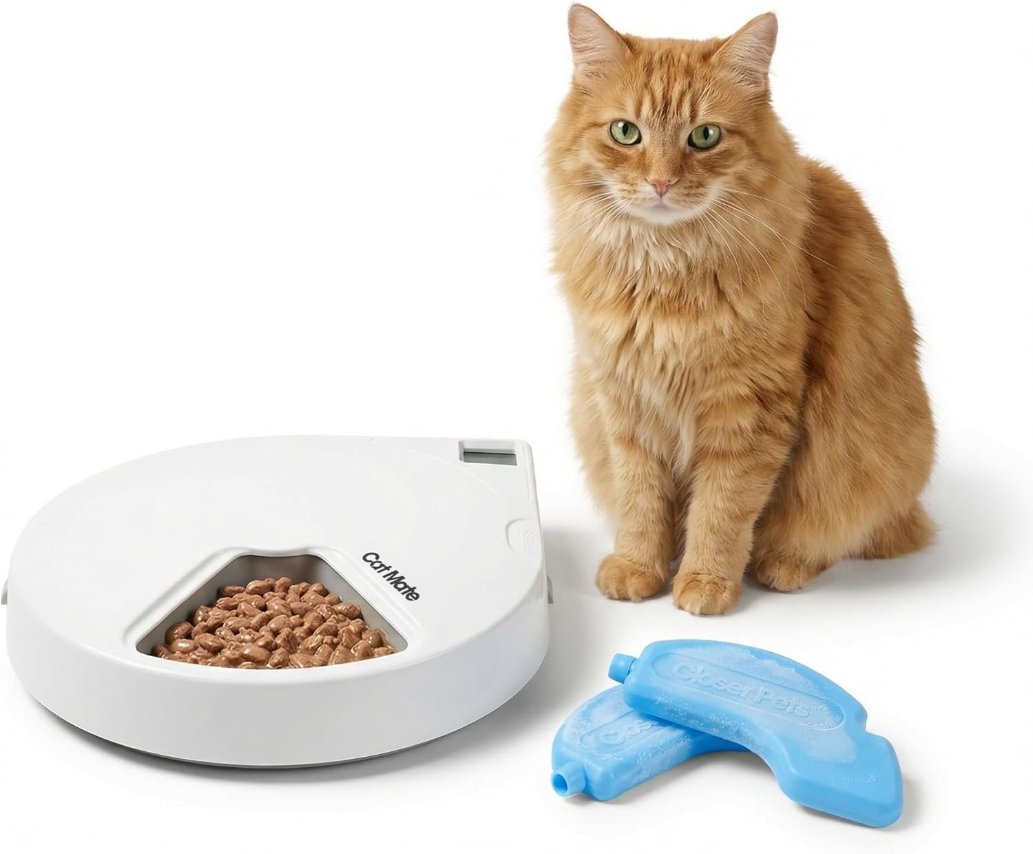 Cat Mate C500 – 5 Meal Digital Automatic Feeder with Ice Packs for Cats and Small Dogs