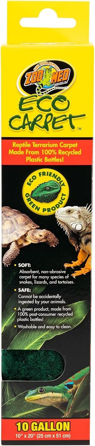 Zoo Med Green Eco Carpet 20″ L X 10″ W 10 Gallon