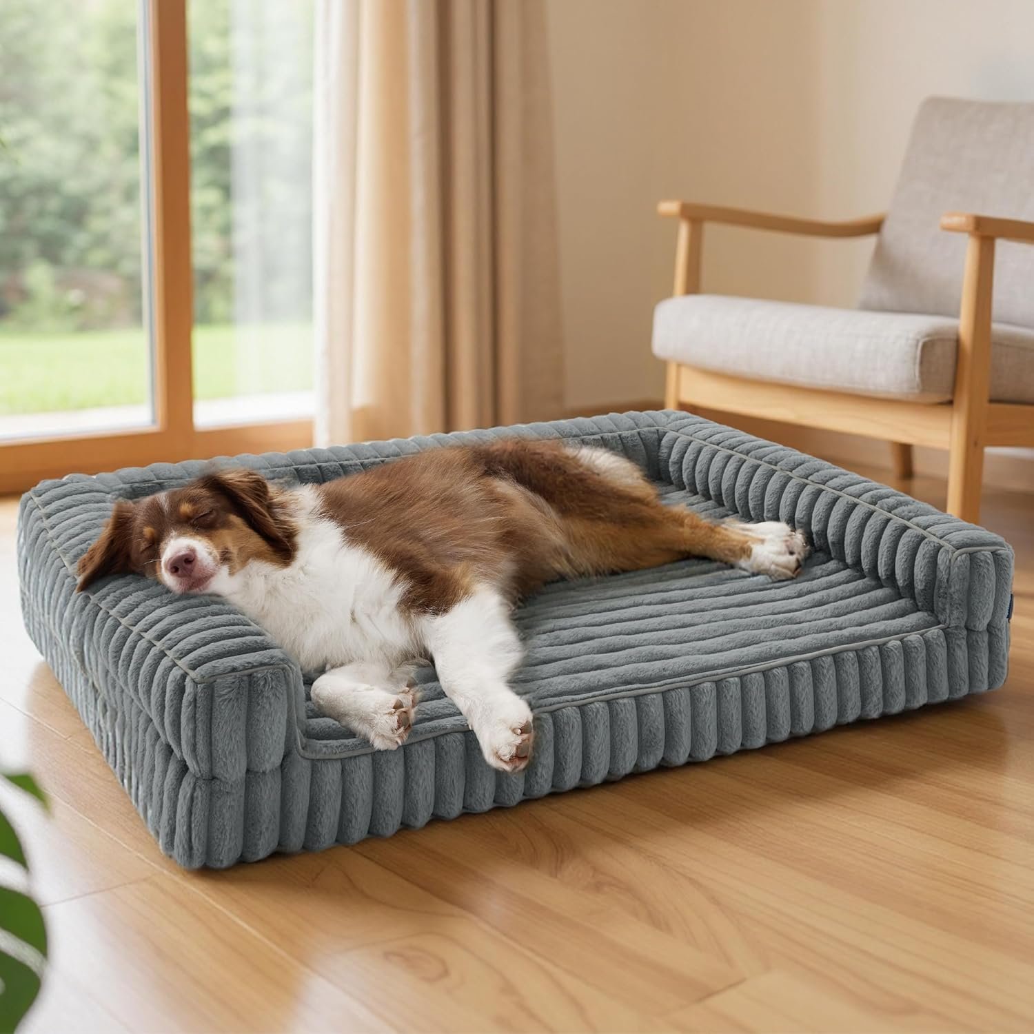 Bedsure ComfyFleece™ Memory Foam Orthopedic Dog Beds Large Sized Dog 35″