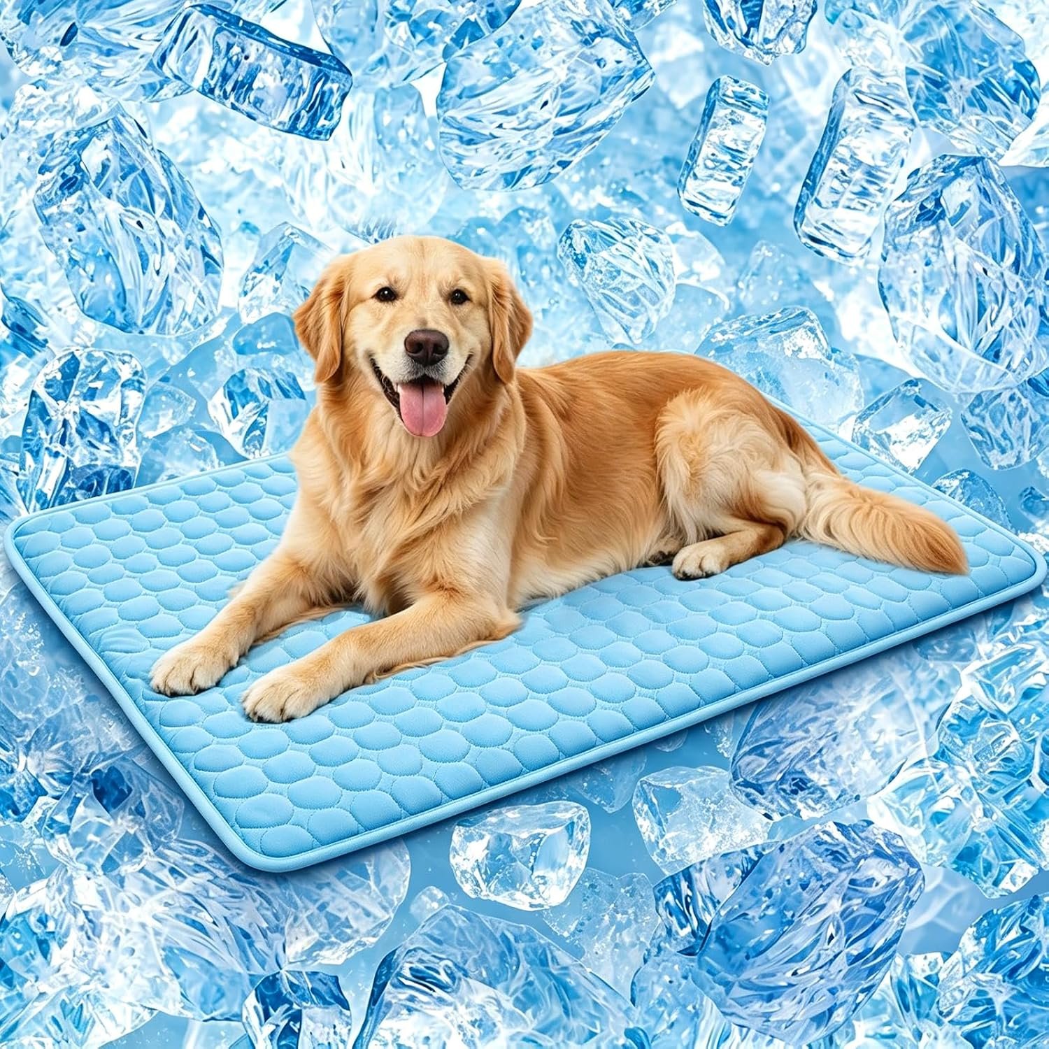 SOMOYA Dog Cooling Mat,Upgraded Arc-Chill Non-Slip Cool Pad