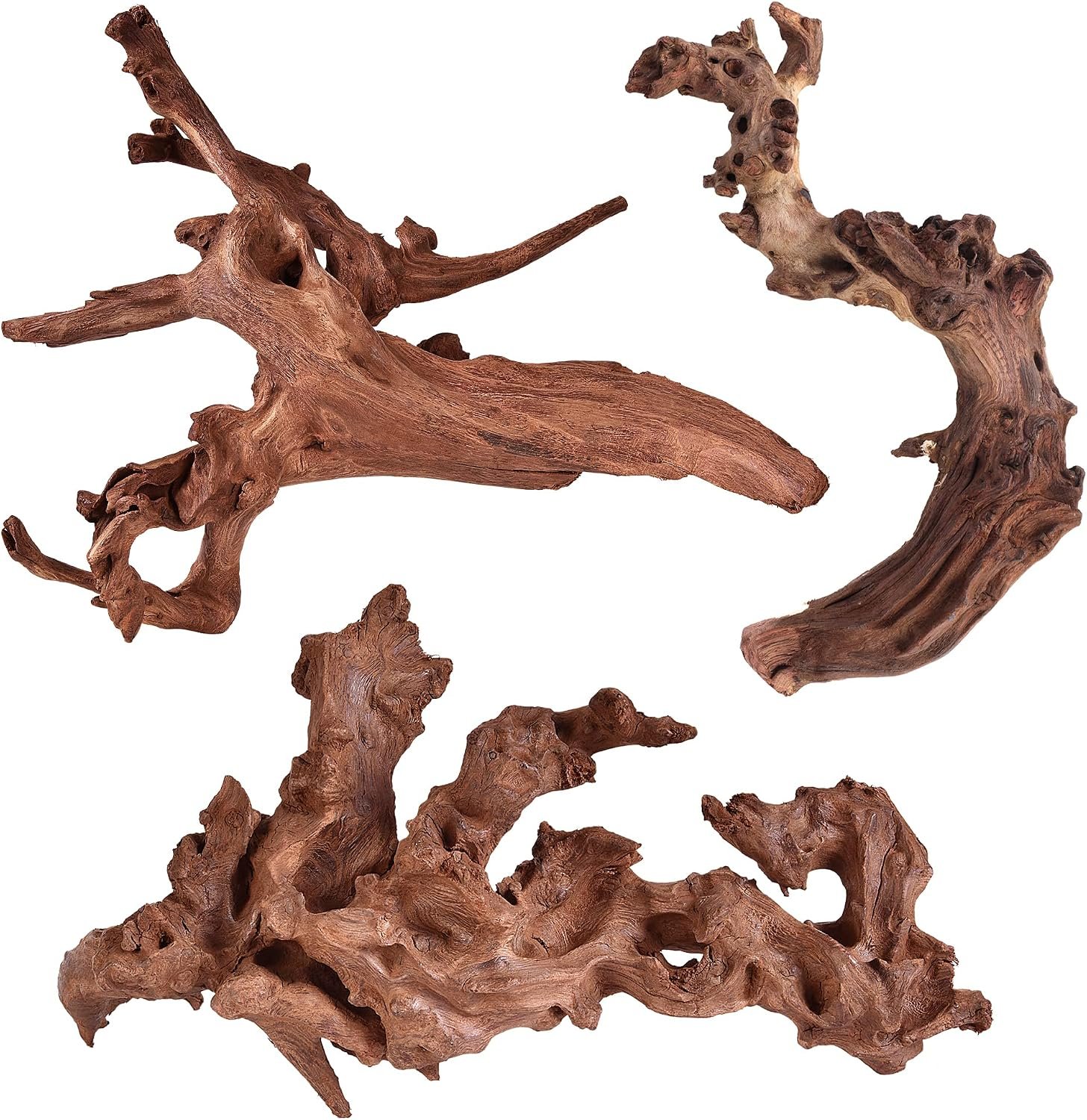 majoywoo Natural Driftwood for Aquarium Decor Fish Tank Decor Reptile Decor