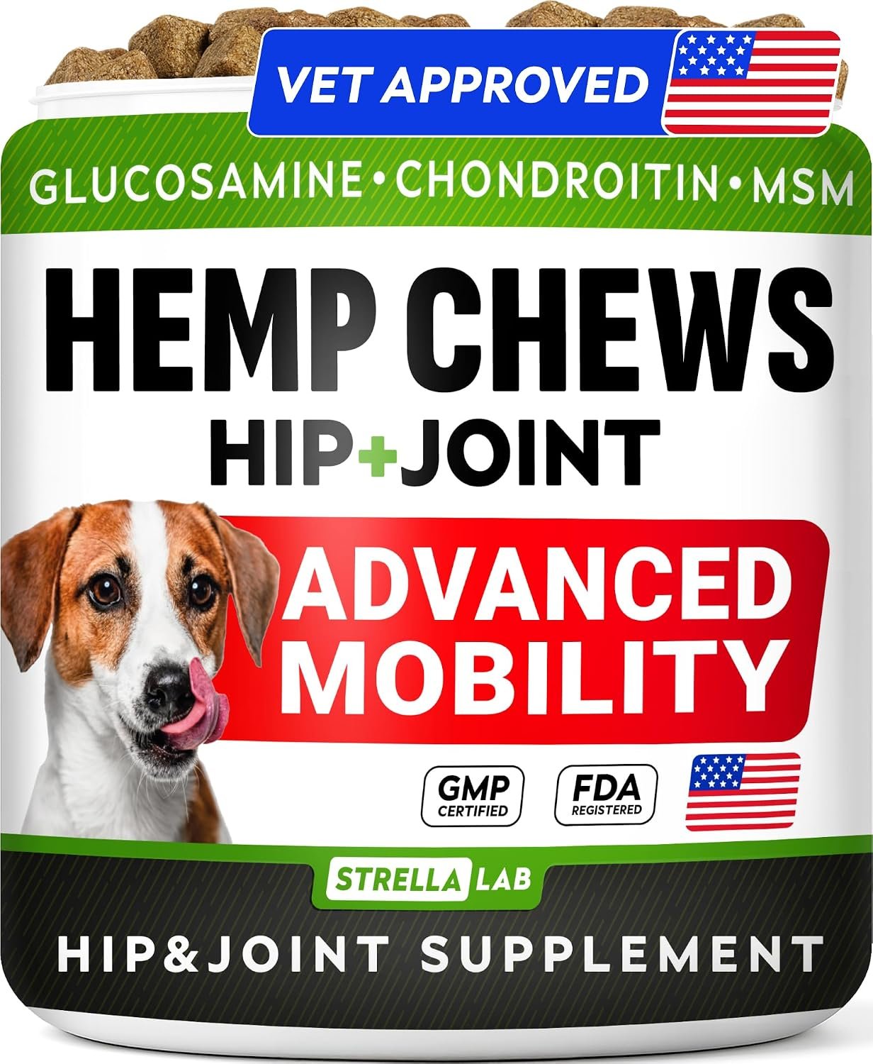 Advanced Joint Hemp Chews for Dogs Mobility – Hip & Joint Pain Relief Chews