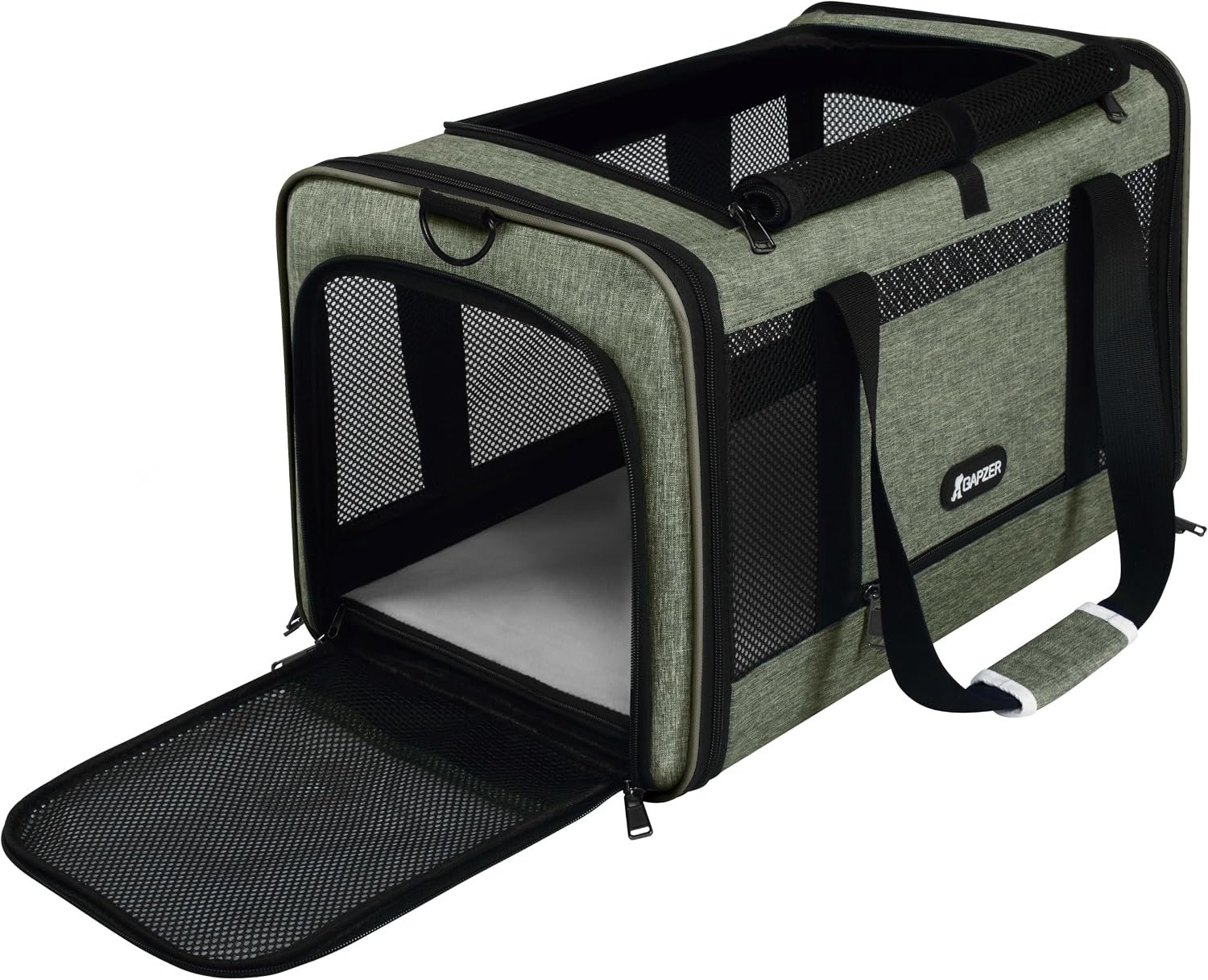 GAPZER Medium Cat Carrier Bag Lightweight, Soft-Sided Small Pet Carry Crate