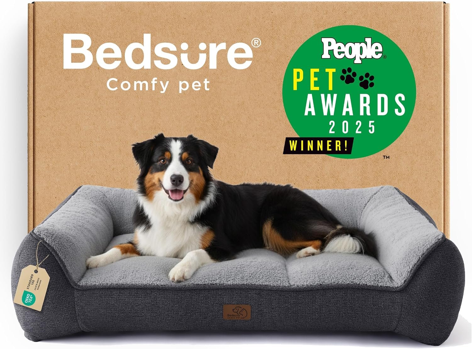 Bedsure SupportMax™ Extra Thick Orthopedic XL Dog Bed for Extra Large Dogs