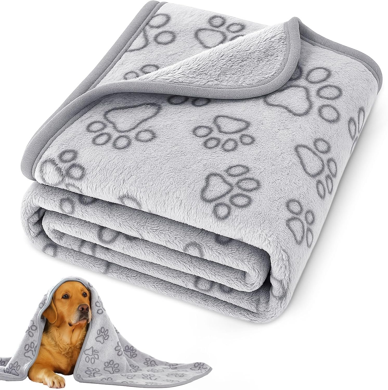 41″ x 30″ Dog Blankets for Medium Dogs, Cat, Premium Soft Dog Blankets