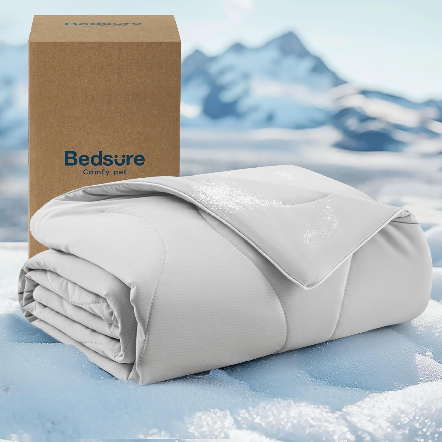 Bedsure ArcticMax™ Q-MAX>0.5 Premium Cooling Blanket for Medium Dogs，30×40