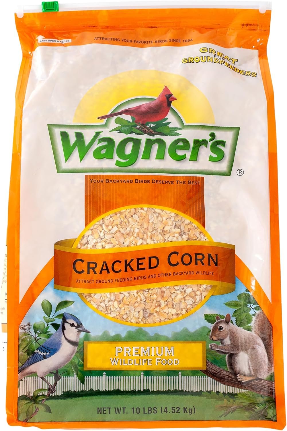 Wagner’s 18542 Cracked Corn Wild Bird Food, 10-Pound Bag