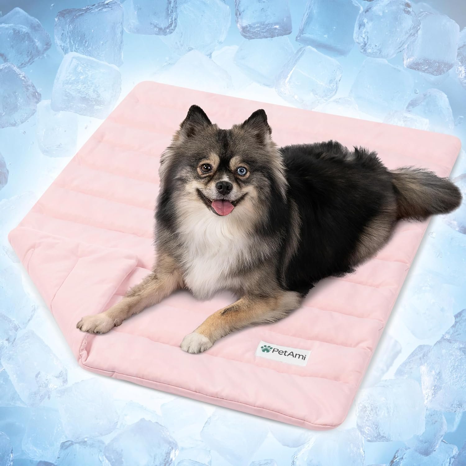 PetAmi Dog Cooling Mat Blanket Pet Pad for Small Medium Cat, Small, 24×32