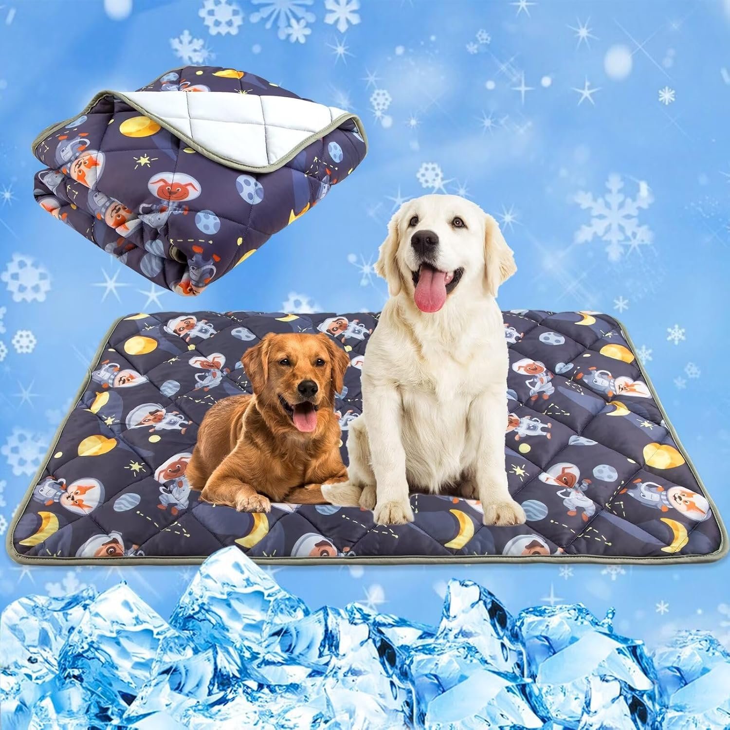 Paw Legend Dog Cooling Mat for Dogs 28″ x 40″, Pet Cooling Pad Blanket for Dogs & Cats, Ice Silk Fabric, Washable Breathable for Crate, Sofa, Floor, Indoor Outdoor Summer Use