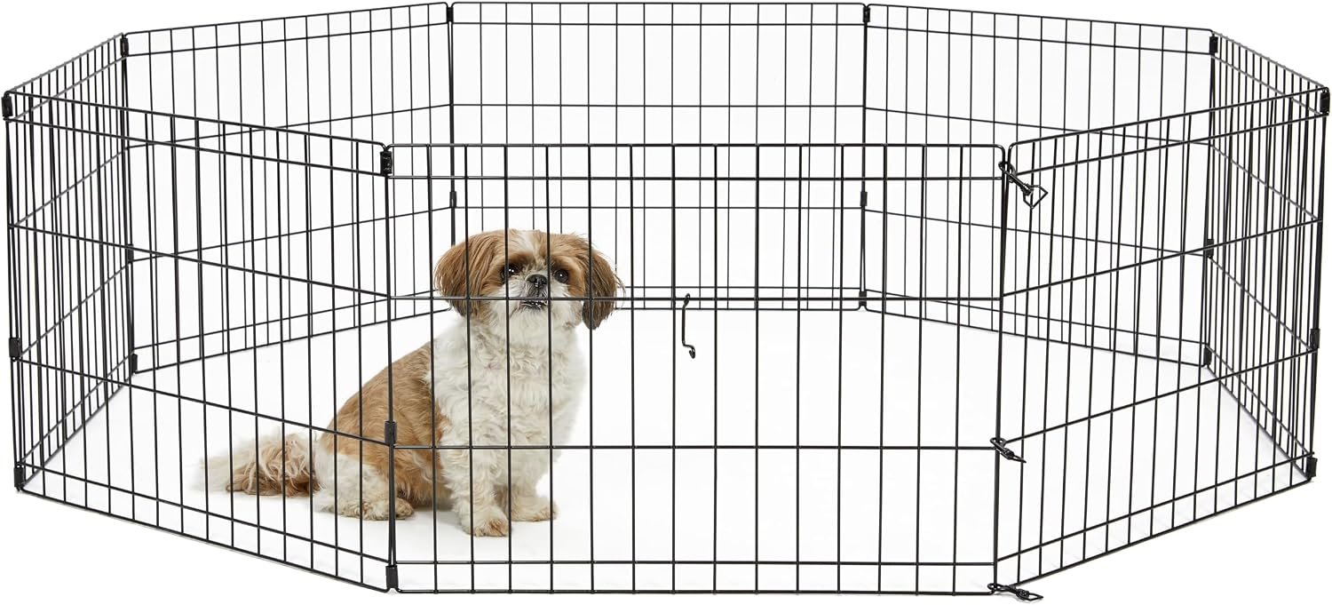 New World by MidWest 18-Inch Exercise Pen, No Door, 16 Sq Ft Play Area