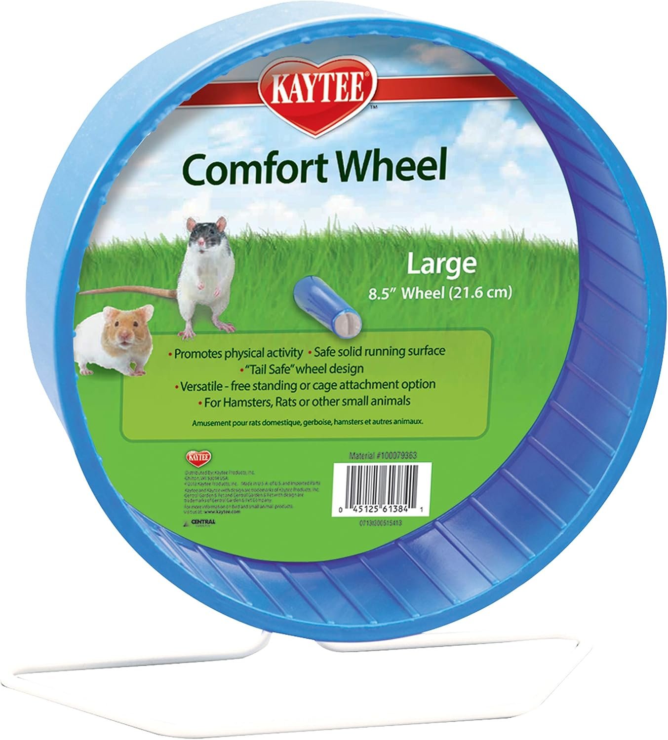 Kaytee Comfort Wheel, Large 8.5 Inches, Hamster Wheel