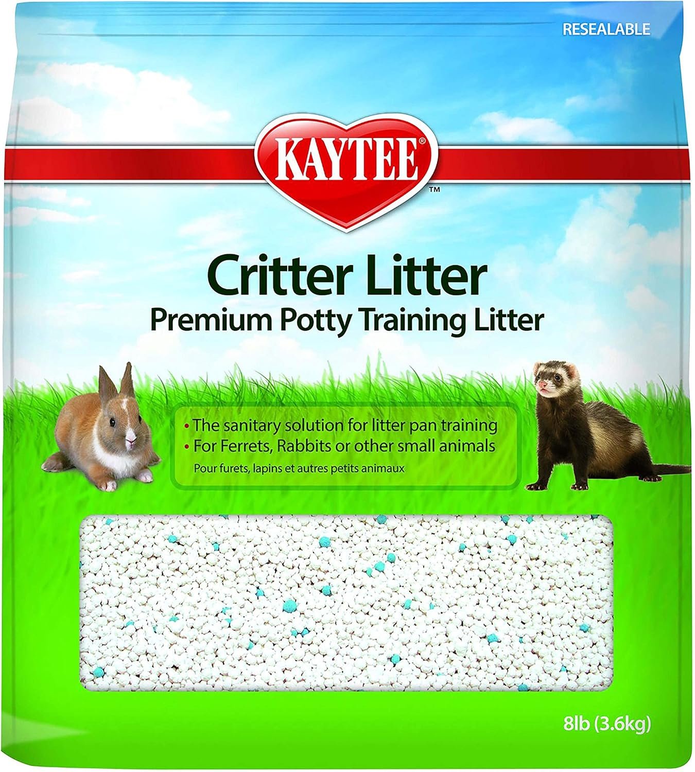 Kaytee Premium Potty Training Critter Litter for Rabbits & Ferrets, 8 lb