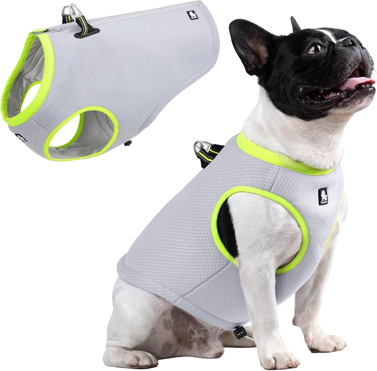 JUXZH Dog Cooling Vest,Evaporative Cooling Jacket Green,Large