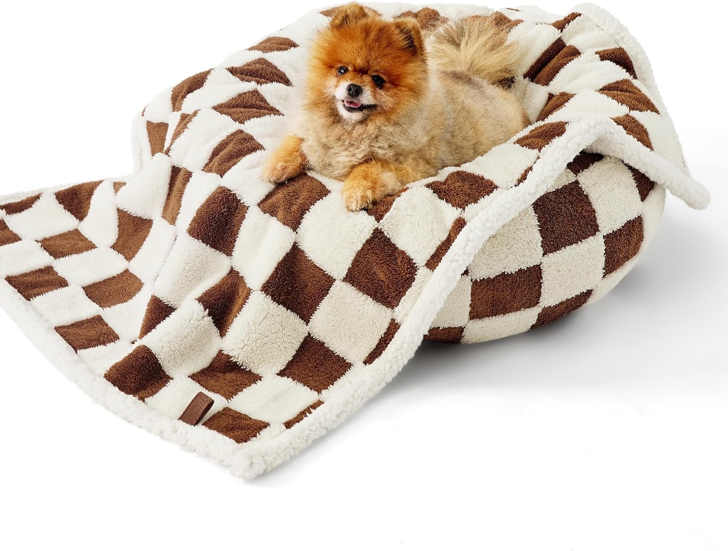 LE SURE Waterproof Dog Blankets for Small Dogs Cute Cozy 3D Jacquard,25×35