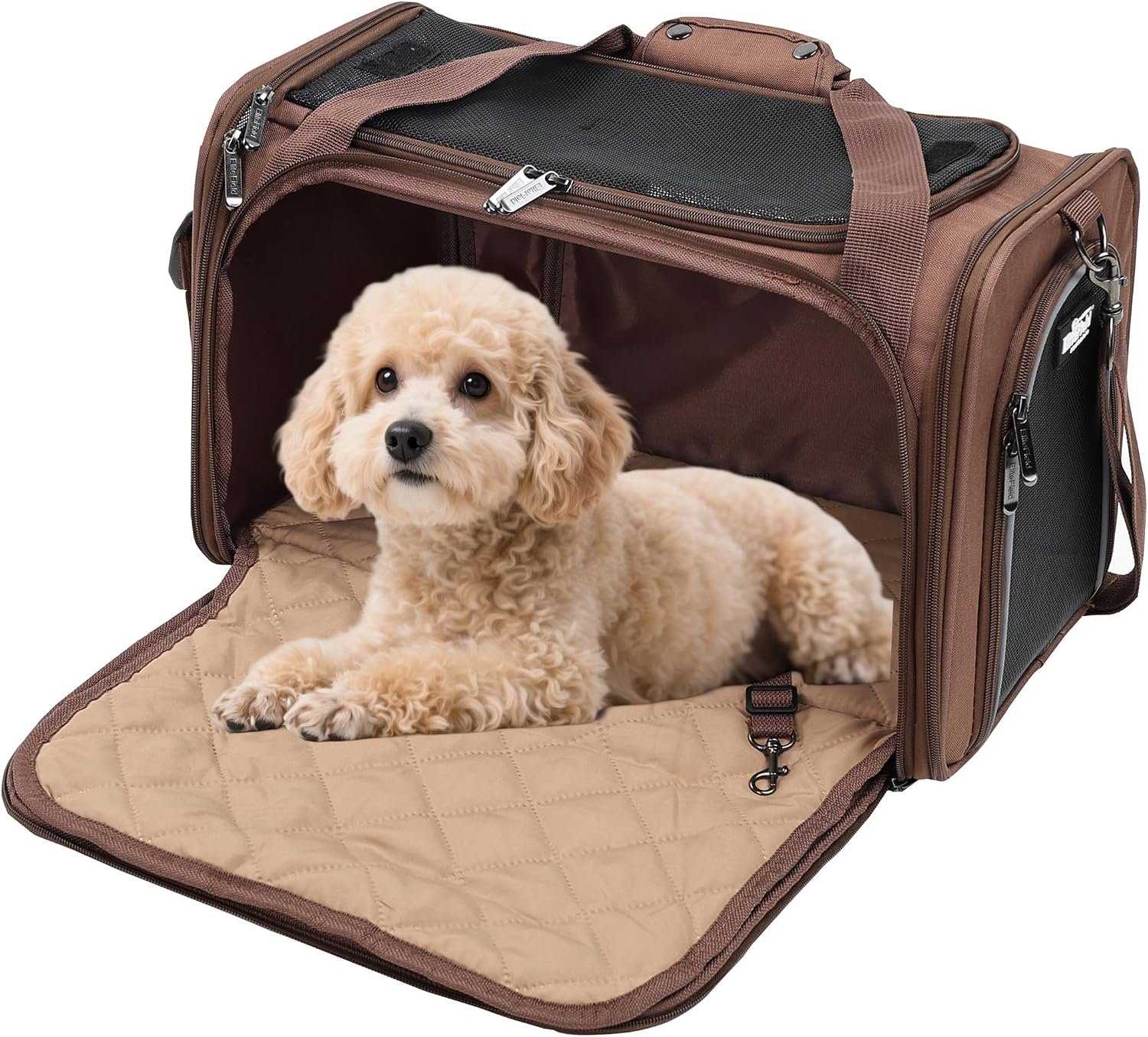 EliteField Deluxe Soft Pet Carrier for Cats and Dogs (3-Year Warranty)