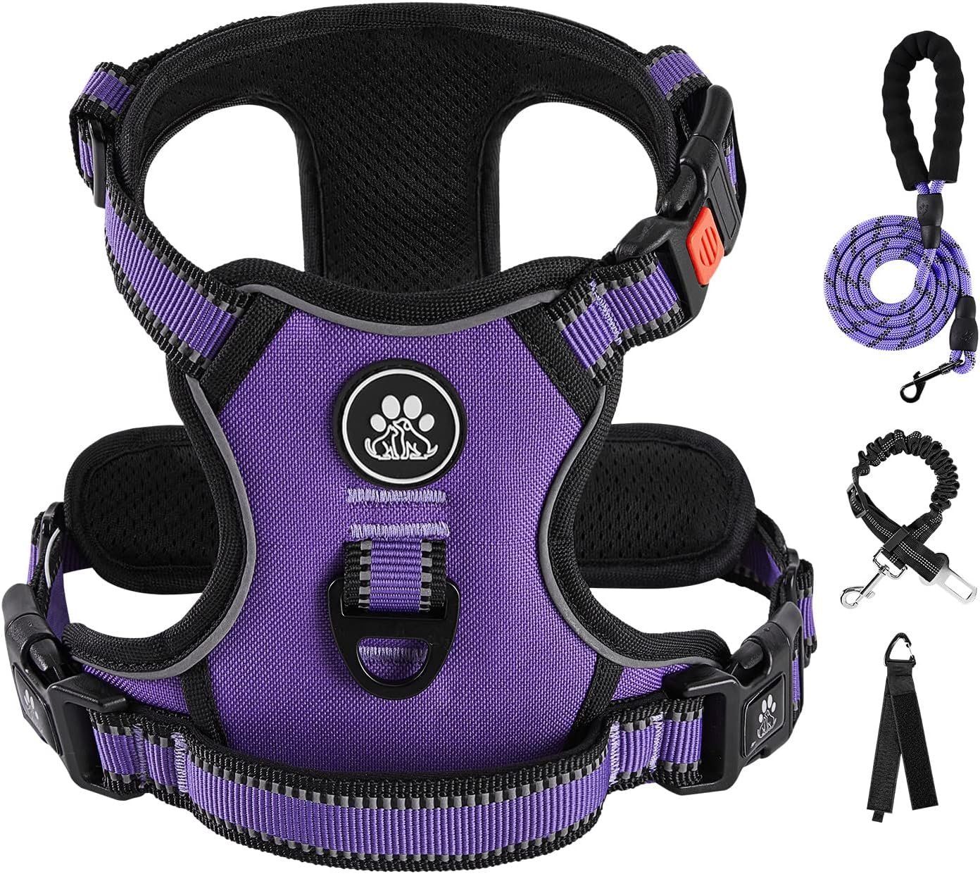 IVY&LANE No Pull Dog Harness for Small Dogs,Reflective Dog Vest Harness