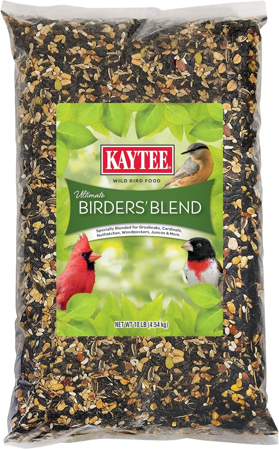 Kaytee Ultimate Birder’s Blend Food, Wild Bird Seed, 10 Pounds