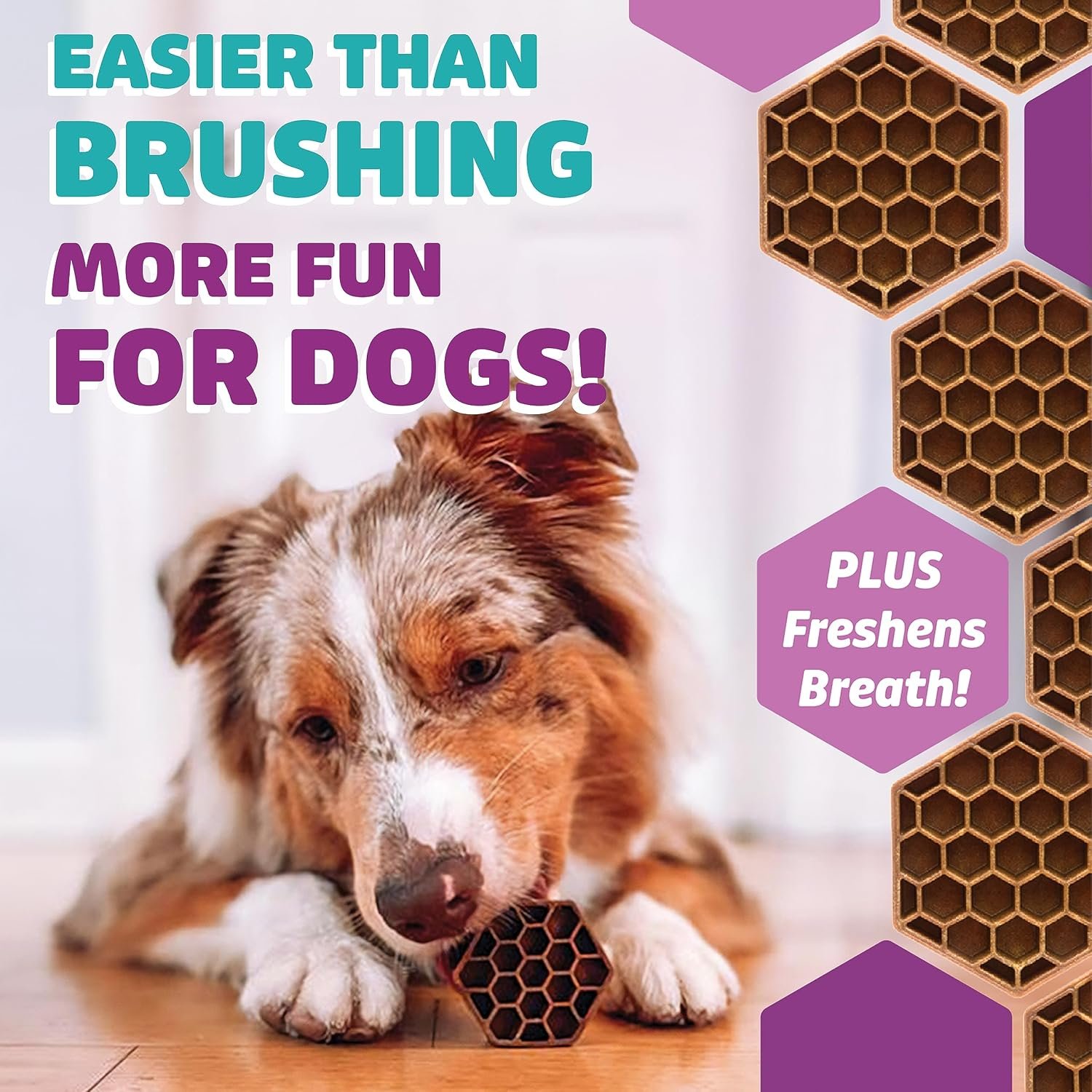 Yummy Combs Dog Dental Treats – Vet VOHC Approved – Delicious Chicken Protein – Removes Tartar with Cleaning Comb Shape – Dental Dog Treats for Small Dogs (24oz, 42 Count)