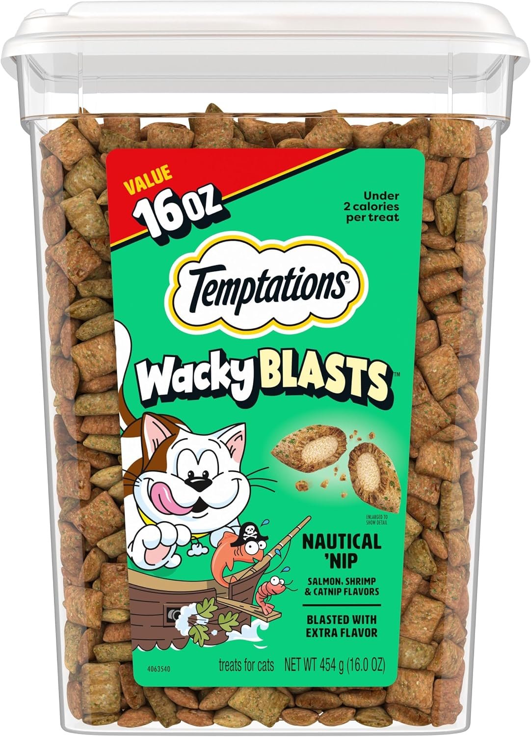 Temptations Wacky Blasts Cat Treats, Nautical ‘Nip Flavor, 16 oz