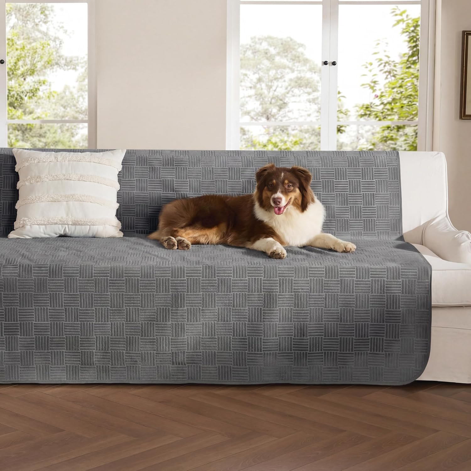 Bedsure Waterproof Couch Cover for Sofa and Dogs Quick Drying, 52x82IN