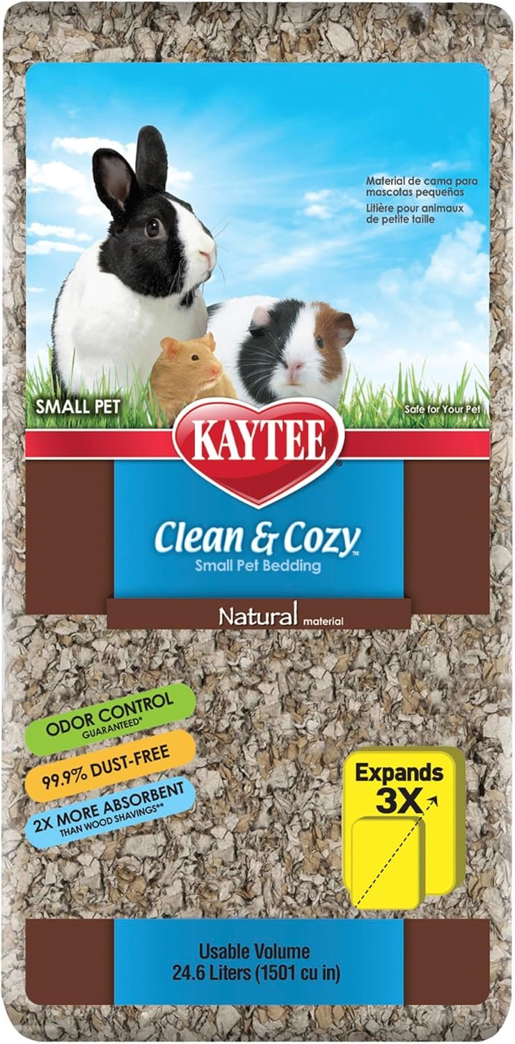 Kaytee Clean & Cozy Natural Paper Bedding, 24.6 Liters