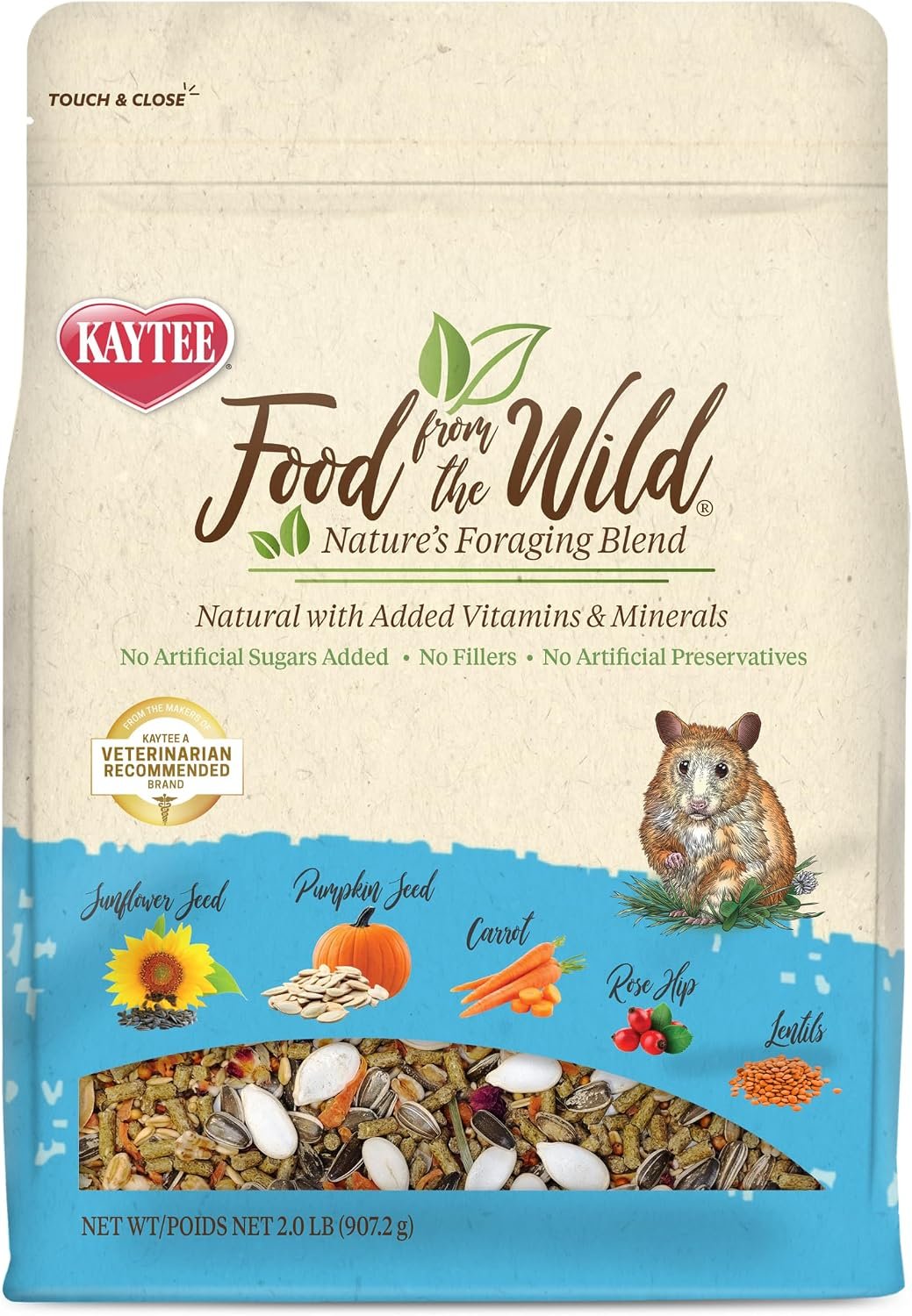 Kaytee Food from the Wild, Pet Hamster Food, 2 Pounds