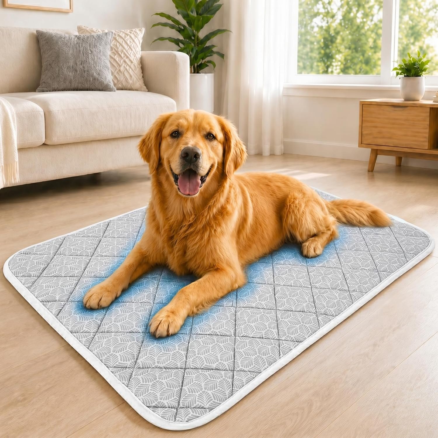 Cooling Mat for Dogs XL – Q-Max>0.5, Color-Changing Pad, 44″x32″