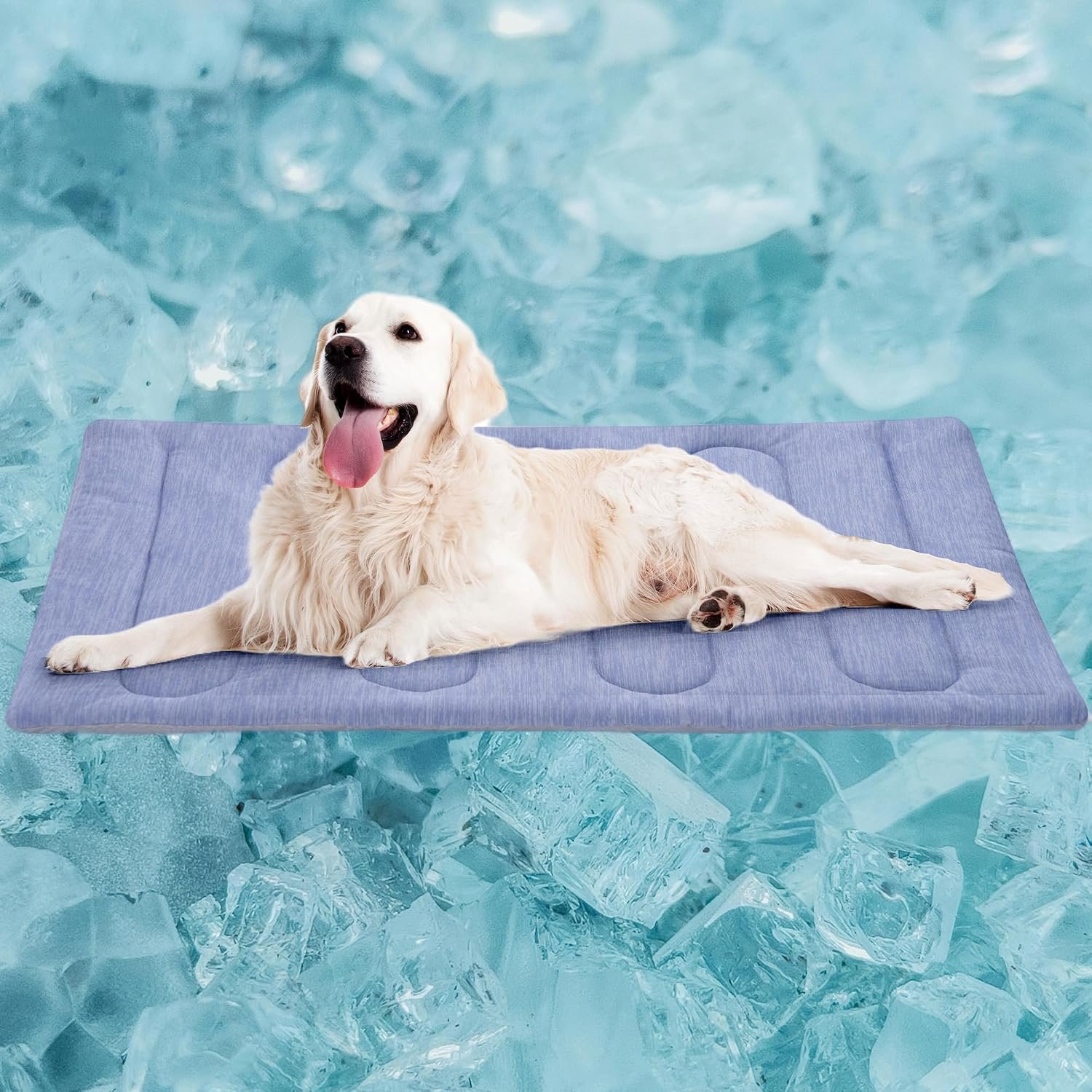 Cooling Mat for Large Dogs – Double-Sided Warming & Cool, Q-MAX>0.47