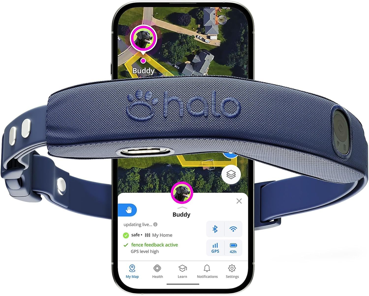 Halo Collar 5 GPS Wireless Dog Fence, Midnight